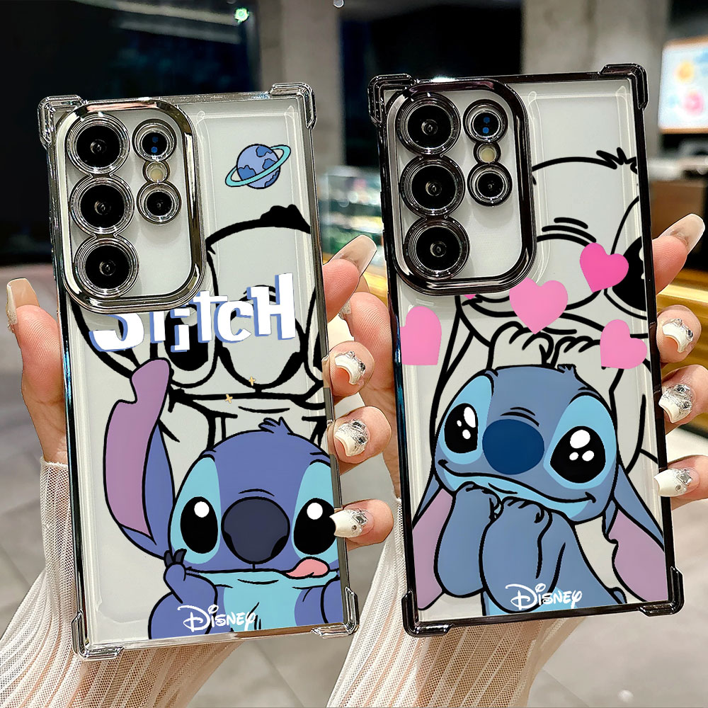 Samsung Galaxy S24 - 스티치 라인 배경 실리콘 케이스 삼성