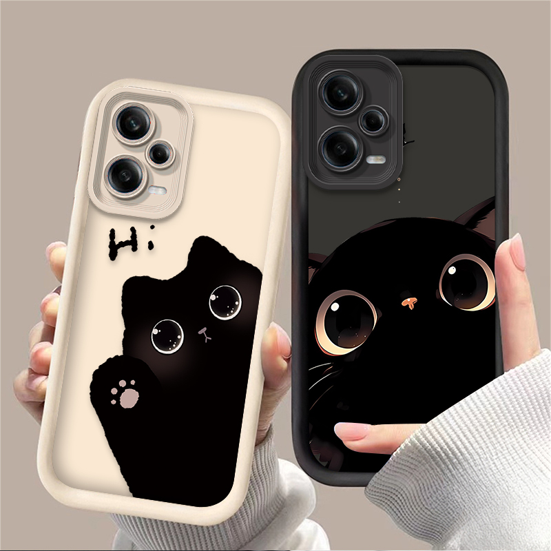 Xiaomi Redmi Note 13 - 귀여운 큰 눈 고양이 폰 케이스