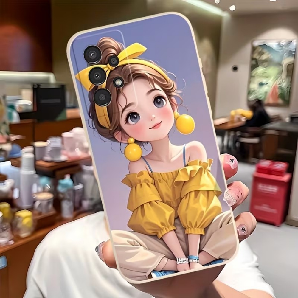 Samsung Galaxy S24 - 귀여운 만화 소녀 패턴 디자인 삼성