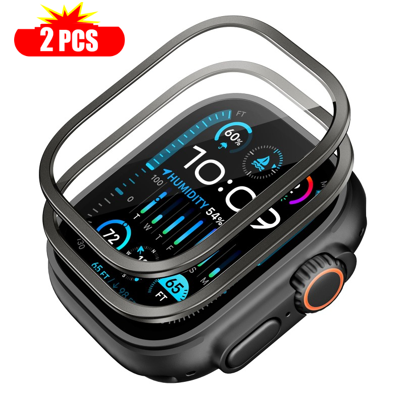 Watch Case Bumper - Apple Watch 용 2pcs 강화 유리