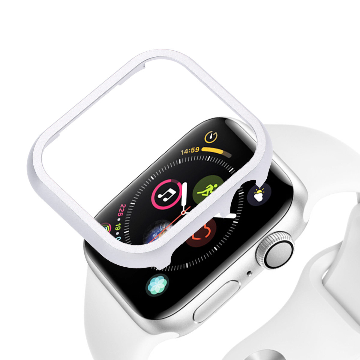 Watch Case Bumper - 40Mm 알루미늄 합금 시계 보호 프레임