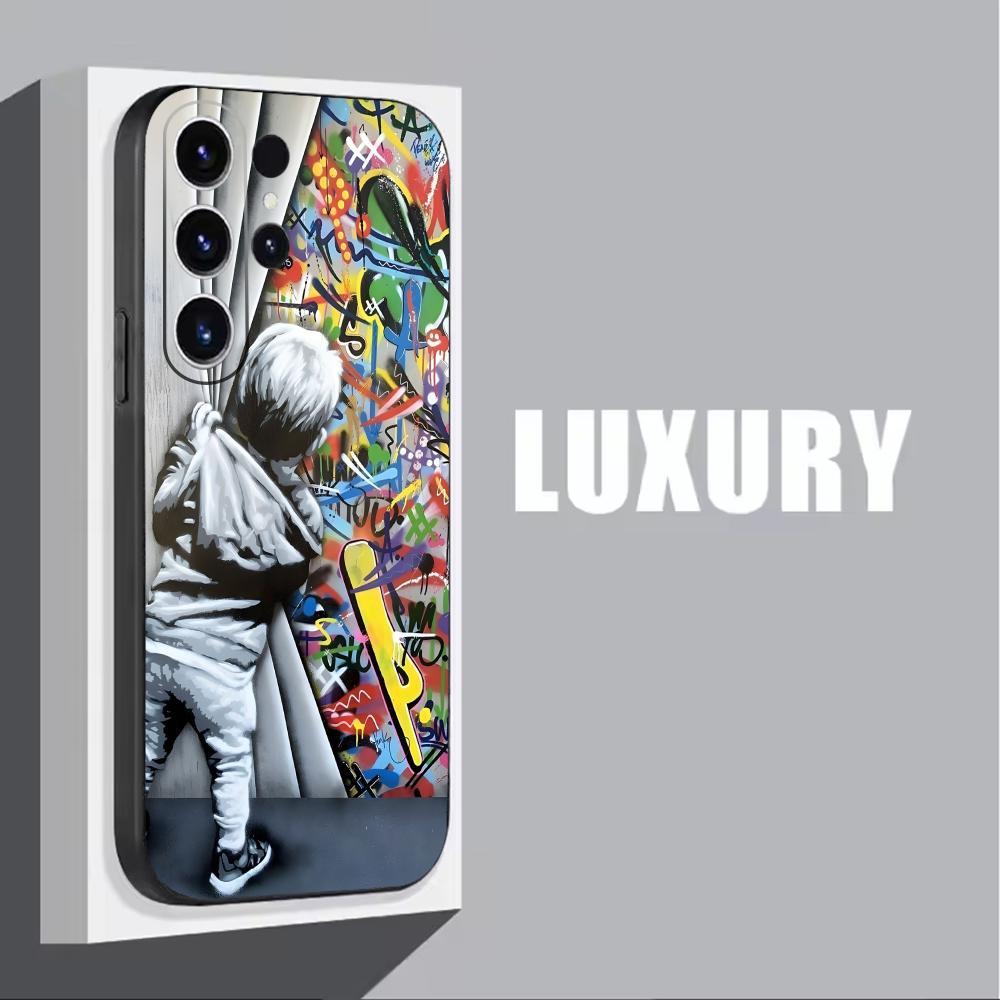 Banksy 낙서 예술 전화 케이스 삼성 갤럭시 S25 - Samsung Galaxy S24 리뷰 및 가격
