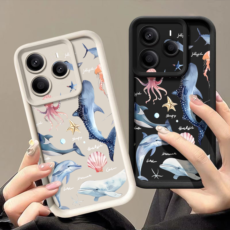 귀여운 돌고래 무늬 소프트 케이스 샤오미 레드미 노트  - Xiaomi Redmi Note 14 리뷰 및 가격