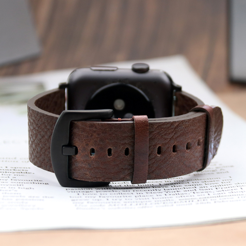 Apple Watch 밴드 용 이탈리아 송아지 가죽 스 - Smartwatch Accessories Shop 리뷰 및 가격