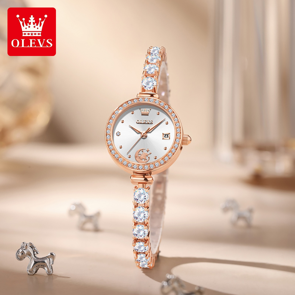 OLEVS 2998 브랜드 정품 여성용 시계 선물 세트 - Accessories With Watch 리뷰 및 가격