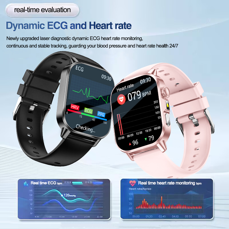 새로운 남성용 감정 진단 스마트워치 ECG+HRV 혈중 - Android Smartwatch Accessories 리뷰 및 가격