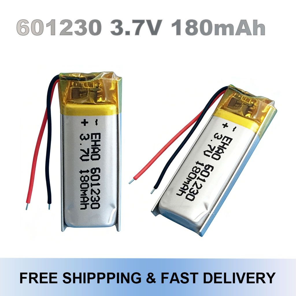 601230 3.7V 180mAh 스마트 시계용 충전식 - Smartwatch Headset 리뷰 및 가격