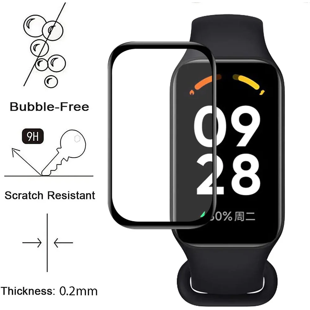 Redmi Band 2 용 1-3pcs 3D 복합 필름 - Smartwatch Watch Accessories 리뷰 및 가격