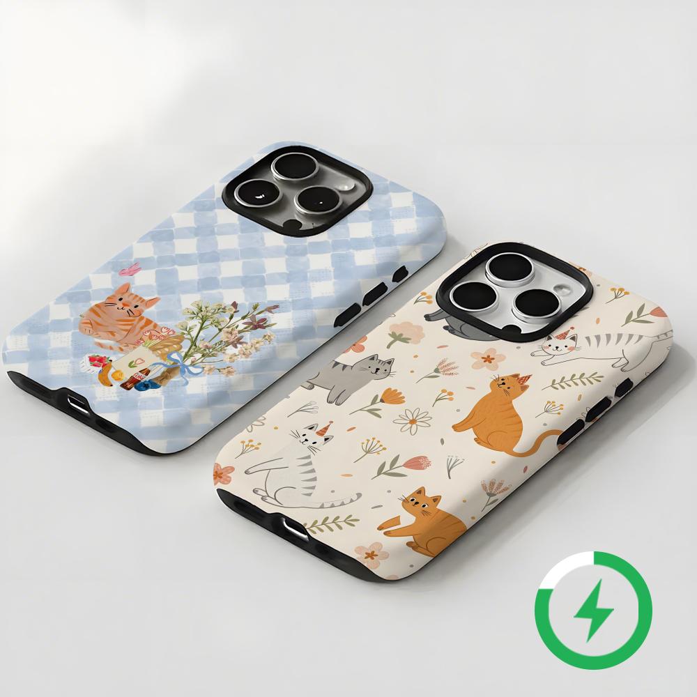 귀여운 고양이와 강아지 마그네틱 2-in-1 광택 케이 - Apple Iphone 15 Pro Max 리뷰 및 가격