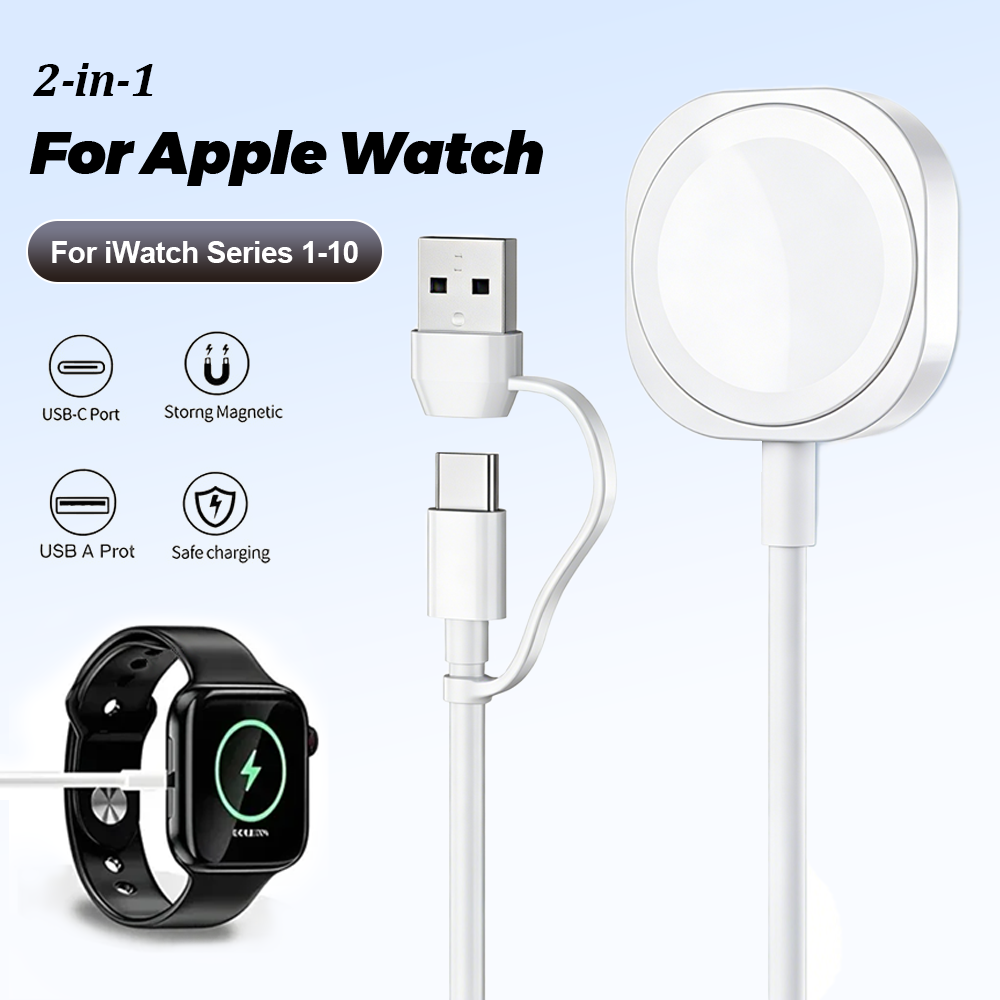 2 in 1 마그네틱 무선 USB A 고속 충전기 타입 - Watch Charger Cable 리뷰 및 가격