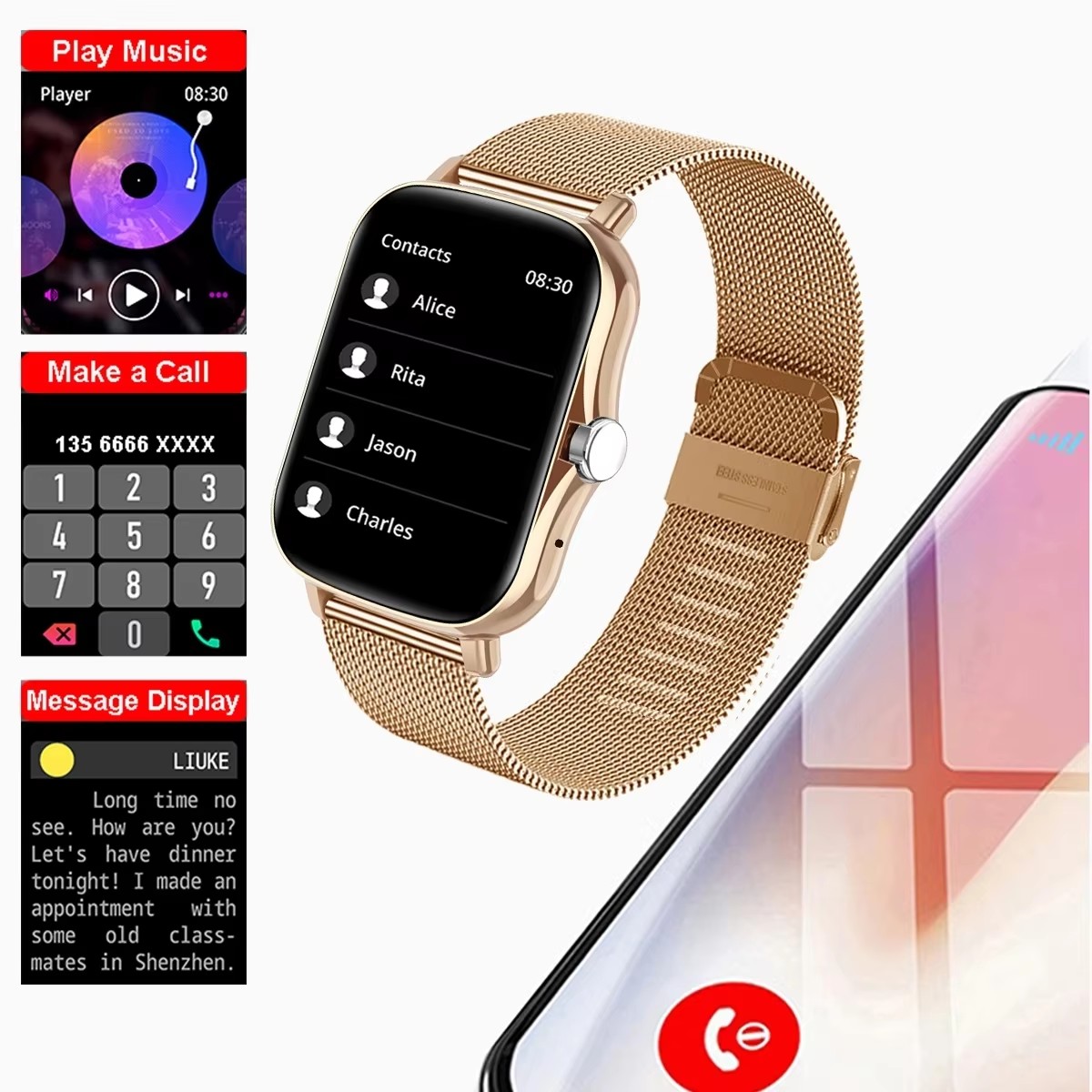2026 새로운 다기능 스마트 시계 남성 및 여성 블루 - Android Smartwatch Accessories 리뷰 및 가격