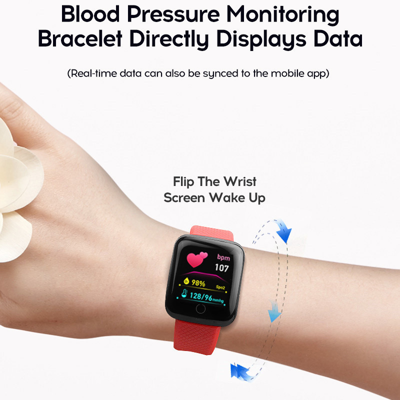 116plus 스마트 워치 남성 여성 피트니스 트래커  - Android Smartwatch Accessories 리뷰 및 가격