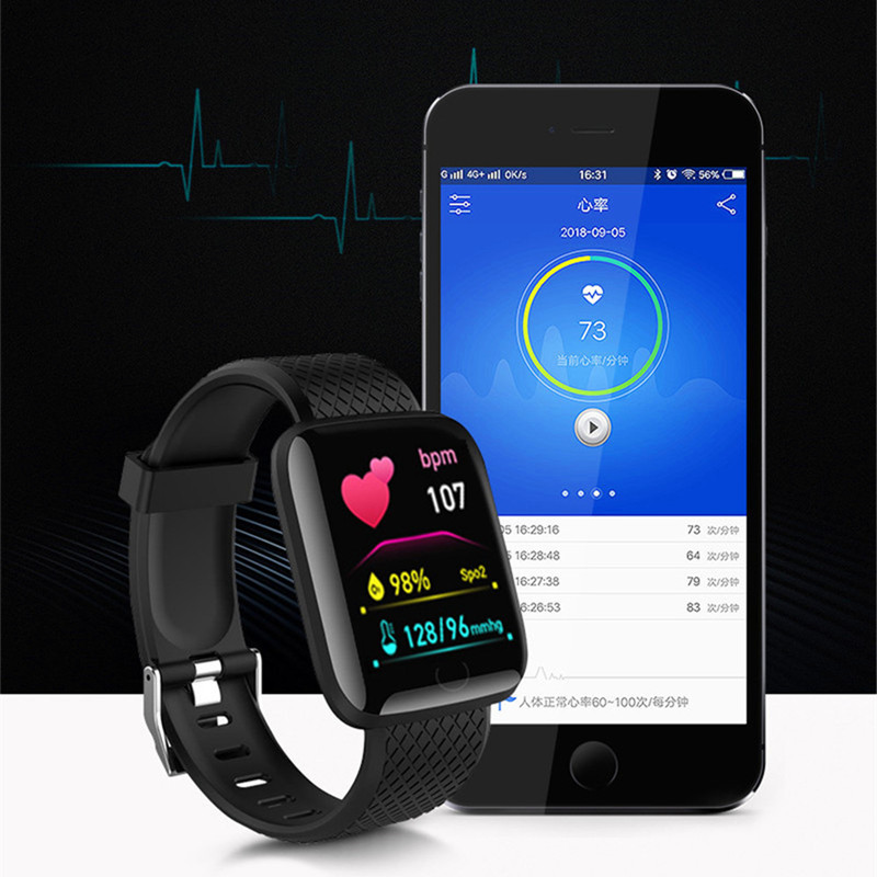 116plus 스마트 워치 남성 여성 피트니스 트래커  - Android Smartwatch Accessories 리뷰 및 가격