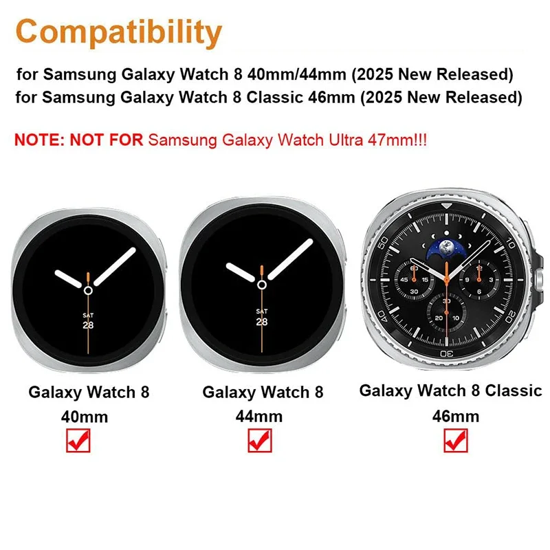 삼성 시계 8/8 클래식 44mm 40mm 금속 스테인 - Smartwatch Watch Accessories 리뷰 및 가격