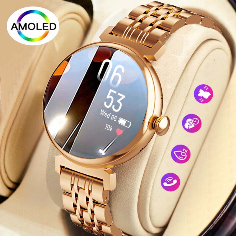 여성용 AMOLED 스크린 패션 스마트 워치 스크린,  - Smartwatch Faces 리뷰 및 가격