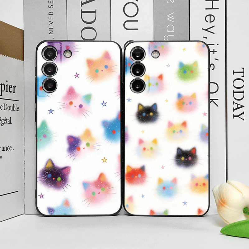 재미있는 그래피티 화려한 고양이 머리 프린트 휴대폰 케 - Huawei Nova 12 리뷰 및 가격